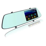 Enregistreur de voiture avec écran tactile LCD 5 pouces G705, miroir de vue arrière avec caméra séparée, angle de vue large de 170 degrés, support enregistrement en boucle / détection de mouvement / capteur G / carte TF, G705