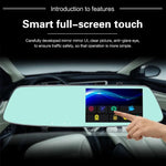 Enregistreur de voiture avec écran tactile LCD 5 pouces G705, miroir de vue arrière avec caméra séparée, angle de vue large de 170 degrés, support enregistrement en boucle / détection de mouvement / capteur G / carte TF, G705