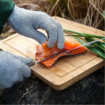 Une paire de gants de jardinage anti-coupures en HPPE de qualité alimentaire, niveau 5, anti-coupures, anti-usure, gants de travail de sécurité, taille : M, longueur : 22 cm, taille : M/noir, taille : M/blanc