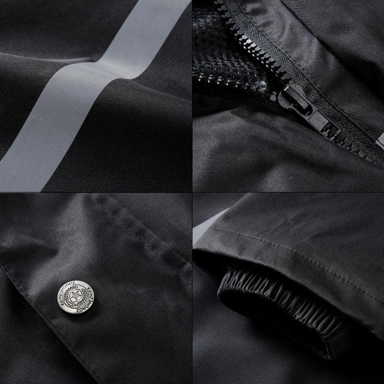 Pantalon de pluie fendu réfléchissant durable pour moto, vélo, vélo électrique, coupe-vent, imperméable, vêtement de pluie pour adulte, Taille : M(Noir), Taille : M