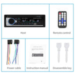SWM-530 Autoradio universel 12 V avec double chargeur USB, lecteur MP3, support FM et Bluetooth avec télécommande, SWM-530