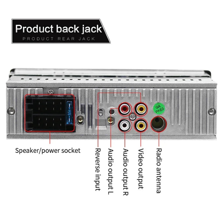 SWM-4022D Autoradio Universel HD 4.1 Pouces 12V Récepteur Lecteur MP5, Support FM & Bluetooth & Carte TF avec Télécommande, SWM-4022D
