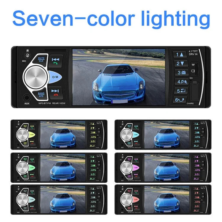 SWM-4022D Autoradio Universel HD 4.1 Pouces 12V Récepteur Lecteur MP5, Support FM & Bluetooth & Carte TF avec Télécommande, SWM-4022D