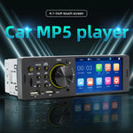SWM-7805C Autoradio universel 4,1 pouces avec écran tactile, lecteur MP5, support FM et Bluetooth et carte TF avec télécommande, SWM-7805C