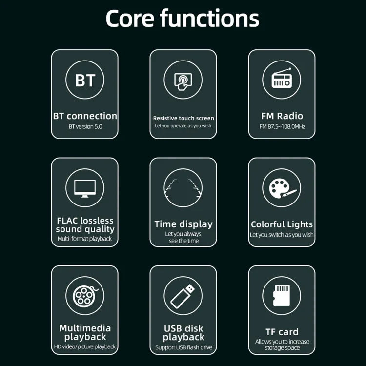 SWM-7805C Autoradio universel 4,1 pouces avec écran tactile, lecteur MP5, support FM et Bluetooth et carte TF avec télécommande, SWM-7805C
