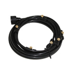 Outdoor Lawn Garden PE Hose Mist Watering Line Misting Cooling System with 16 x Mist Nozzles, Length: 12m, Length: 12m
