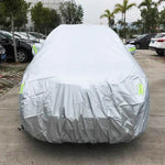 Housse de voiture SUV en PEVA, anti-poussière, imperméable et anti-soleil avec bandes de signalisation, 207inch (XXL)