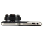 Enregistreur vidéo HD 4 pouces avec affichage HD, caméra F2.0 séparée, 12MP angle large 170 degrés / enregistrement en boucle vue arrière / enregistrement capteur G / WDR Full HD / caméra avant 1080P / caméra arrière 720P / support carte TF 32G, 4 pouces