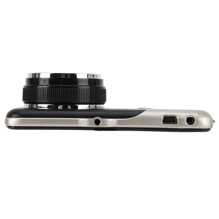 Enregistreur vidéo HD 4 pouces avec affichage HD, caméra F2.0 séparée, 12MP angle large 170 degrés / enregistrement en boucle vue arrière / enregistrement capteur G / WDR Full HD / caméra avant 1080P / caméra arrière 720P / support carte TF 32G, 4 pouces