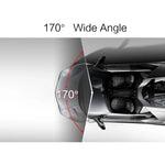 Enregistreur vidéo HD 4 pouces avec affichage HD, caméra F2.0 séparée, 12MP angle large 170 degrés / enregistrement en boucle vue arrière / enregistrement capteur G / WDR Full HD / caméra avant 1080P / caméra arrière 720P / support carte TF 32G, 4 pouces
