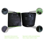 Sac de culture 10 gallons, pot en tissu non tissé épaissi avec aération et poignée, 10 gallons
