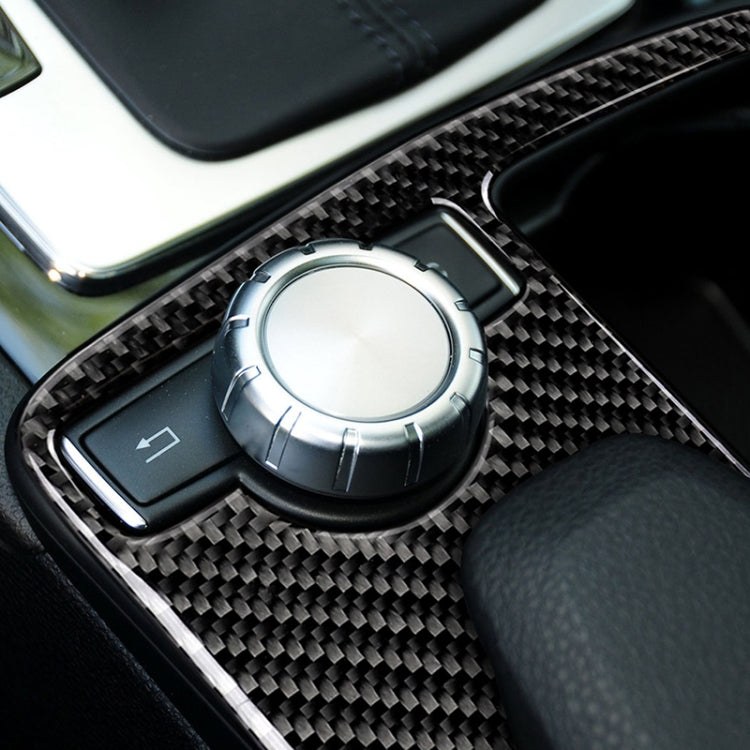 Car Carbon Fiber Left Drive Gear Position Panel Decorative Sticker for Mercedes-Benz W204 2007-2013 / W212 2010-2012, Left Drive Gear Position (W212)