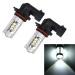 2 PCS HB4 / 9006 DC 12V 5W 250LM Auto Car Fog Lights with 16 SMD-2835 LED Bulbs (White Light), HB4 / 9006