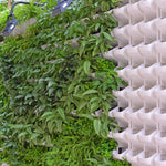 Pot de fleurs en PP suspendu mural, fournitures de jardin empilables suspendues