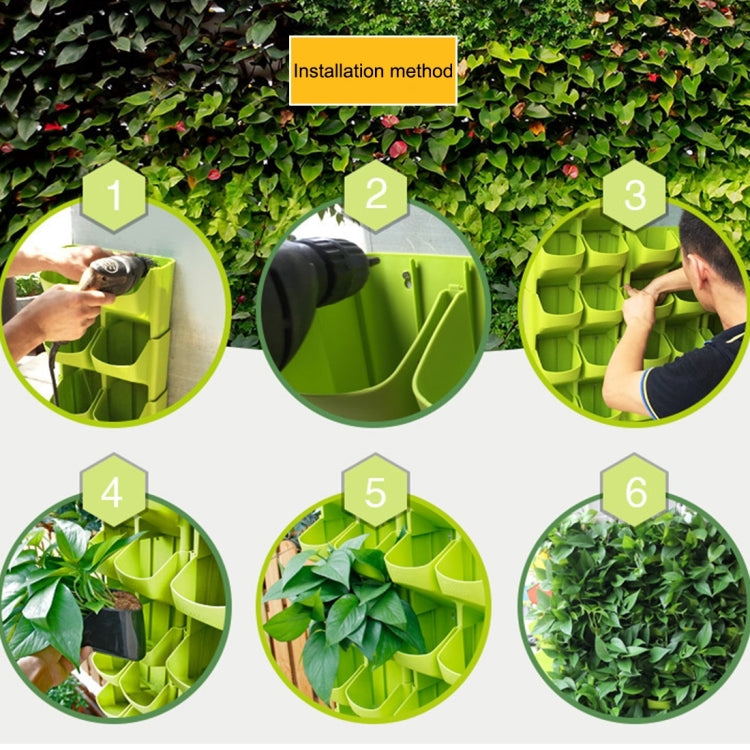 Pot de fleurs en PP suspendu mural, fournitures de jardin empilables suspendues
