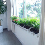 Pot de fleurs en PP suspendu mural, fournitures de jardin empilables suspendues