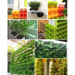 Pot de fleurs en PP suspendu mural, fournitures de jardin empilables suspendues