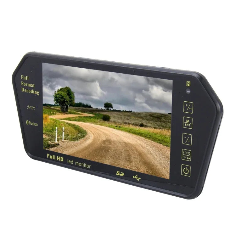 Écran de voiture TFT-LCD couleur 7 pouces 480*234 avec lecteur MP5 Bluetooth, supporte la fonction d'écran automatique inversé, 7 pouces 480*234