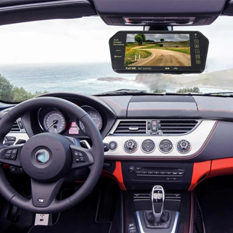 Écran de voiture TFT-LCD couleur 7 pouces 480*234 avec lecteur MP5 Bluetooth, supporte la fonction d'écran automatique inversé, 7 pouces 480*234