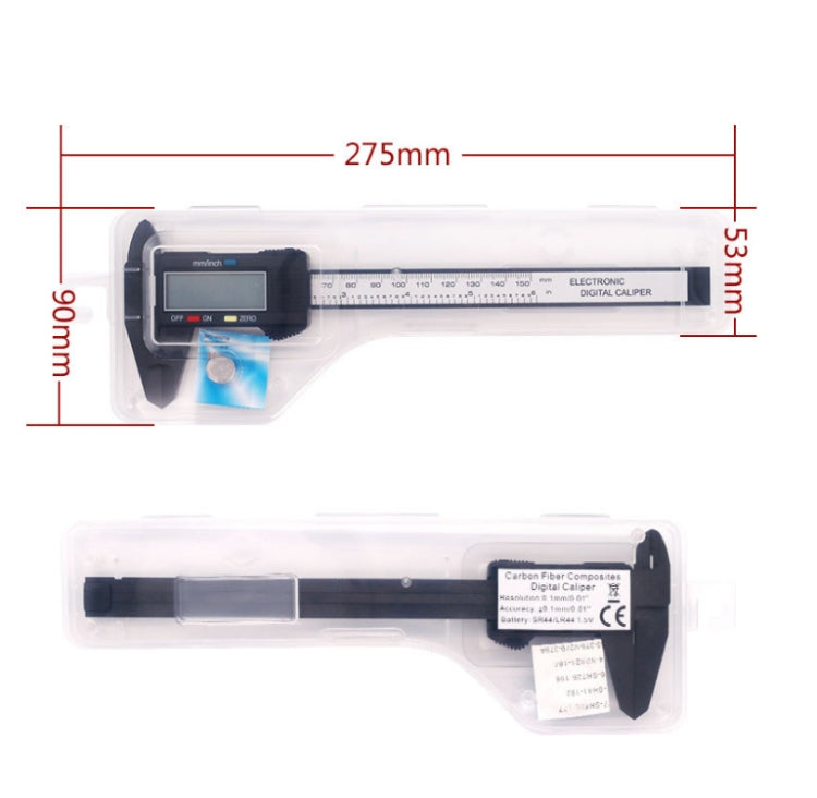 Pied à coulisse numérique LCD/Micromètre, Plage de mesure : 150 mm (6 pouces), CMS5201, CMS5201S