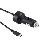 Adaptateur de chargeur de voiture USB-C/Type-C 2,4 A pour Nintendo Switch, longueur du câble : 2 m (noir), adaptateur de chargeur de voiture
