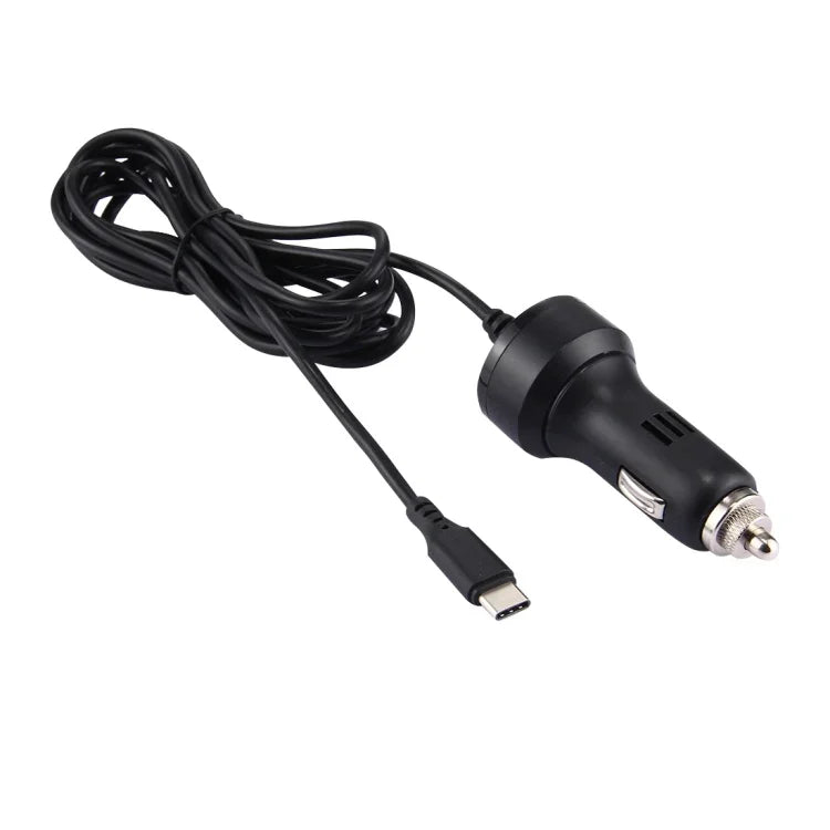 Adaptateur de chargeur de voiture USB-C/Type-C 2,4 A pour Nintendo Switch, longueur du câble : 2 m (noir), adaptateur de chargeur de voiture