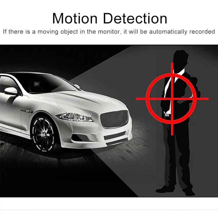 K6000 DVR voiture vidéo Full HD 720P 2,3 pouces angle large 90 degrés, support carte TF (max 32GB) / détection de mouvement, avec 2 lampes de remplissage vision nocturne, K6000
