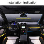 K6000 DVR voiture vidéo Full HD 720P 2,3 pouces angle large 90 degrés, support carte TF (max 32GB) / détection de mouvement, avec 2 lampes de remplissage vision nocturne, K6000