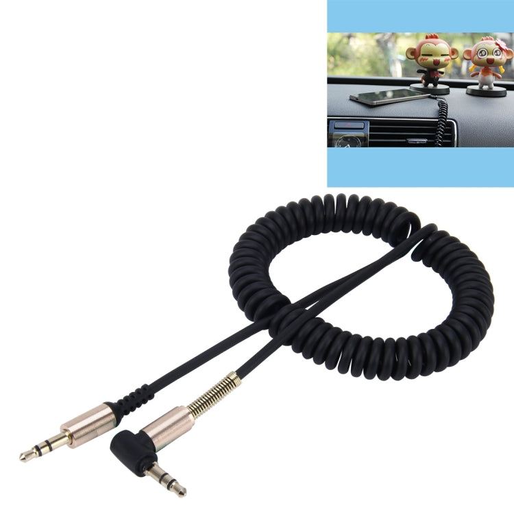 Câble audio AUX rétractable enroulé 3,5 mm 3 pôles mâle à mâle, longueur : 1,5 m, longueur : 1,5 m (noir), longueur : 1,5 m (rouge)
