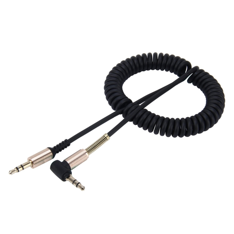 Câble audio AUX rétractable enroulé 3,5 mm 3 pôles mâle à mâle, longueur : 1,5 m, longueur : 1,5 m (noir), longueur : 1,5 m (rouge)