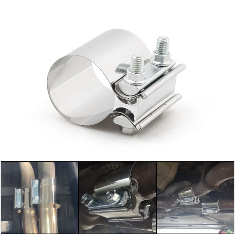 3 inch Car Turbo Exhaust Downpipe Stainless Steel Lap Joint Band Clamp, 3 inch