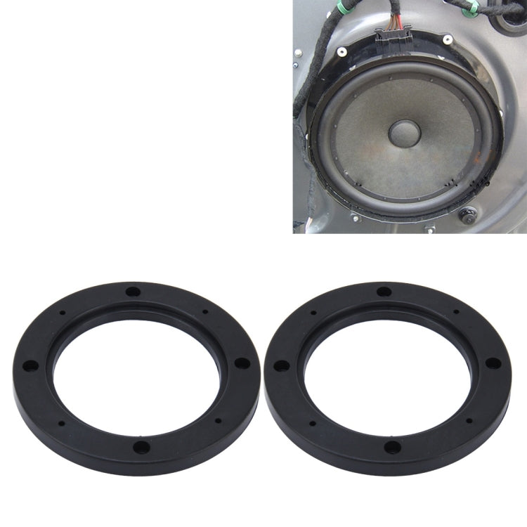 2 PCS 5 inch Car Auto ABS Loudspeaker Base Protection Hollow Cover Holder Mat, Inner Diameter: 12.5cm, 12.5cm
