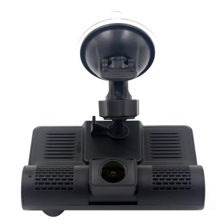 Écran IPS 4.0 pouces 5.0 mégapixels 170 degrés grand angle Full HD 1080P DVR voiture vidéo 3 canaux, support lumière de remplissage vision nocturne / visualisation de recul / carte TF (32GB max) / capteur G / détection de mouvement, 170 degrés