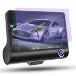 Écran IPS 4.0 pouces 5.0 mégapixels 170 degrés grand angle Full HD 1080P DVR voiture vidéo 3 canaux, support lumière de remplissage vision nocturne / visualisation de recul / carte TF (32GB max) / capteur G / détection de mouvement, 170 degrés