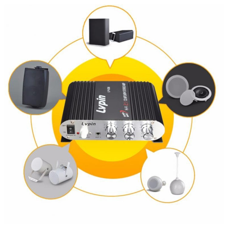 Amplificateur audio caisson de basses 2.1 canaux HIFI pour voiture, compatible MP3