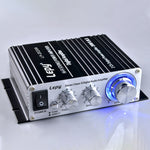 Amplificateur HIFI voiture/maison LP-2020A, supporte le MP3, prise anglaise avec alimentation 3A, prise anglaise