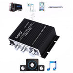 Amplificateur HIFI voiture/maison LP-2020A, supporte le MP3, prise anglaise avec alimentation 3A, prise anglaise