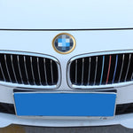 2 PCS/Set Zinc Alloy Steering Wheel Decoration Ring Sticker Logo Car Styling Modification Car Front Logo Ring Decoration Rear Cover Trim Hood Emblem Rings for BMW 3 Series, For BMW 3 Series