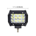4 inch Three Rows Led Light Bar Modified Off-road Lights Roof Light Bar IP67 Waterproof 9W Condenser 6000K 5500LM LED Spotlight Light Searchlight Car LED Work Lights, DC 10-48V, Spot+36W