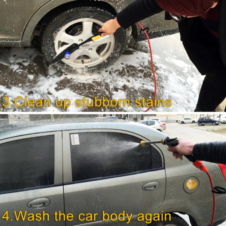 DC 12V Portable Double Pump High Pressure Outdoor Car Cigarette Lighter Washing Machine Vehicle Washing Tools, Double Pump