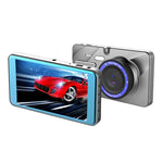 X96 4 pouces 2.5D Full HD 1080P caméra vidéo intelligente multifonction à double lentille pour voiture, support carte TF / détection de mouvement, X96