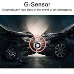 X96 4 pouces 2.5D Full HD 1080P caméra vidéo intelligente multifonction à double lentille pour voiture, support carte TF / détection de mouvement, X96