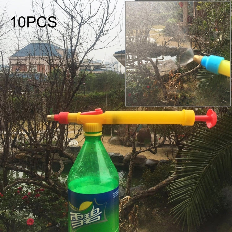 10 pcs Pistolet Pulvérisateur à Haute Pression pour Bouteille en Plastique Boisson Chariot Pulvérisateur Réciproque Pulvérisateur Bouteille de Coca Pulvérisateur Manuel à Pression, Livraison Couleur Aléatoire, 10 PCS
