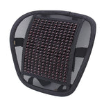 Universal Summer Ice Silk Mesh Breathable Cool Massage Waist Mat with Maple Wooden Bead for Car Family Office, CMS9127A, CMS9127B, CMS9127C, CMS9127D, CMS9127E