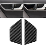 2 PCS Car Carbon Fiber Seat Adjustment Panel Decorative Sticker for Mercedes-Benz W204 2007-2013, Seat Adjustment (C)