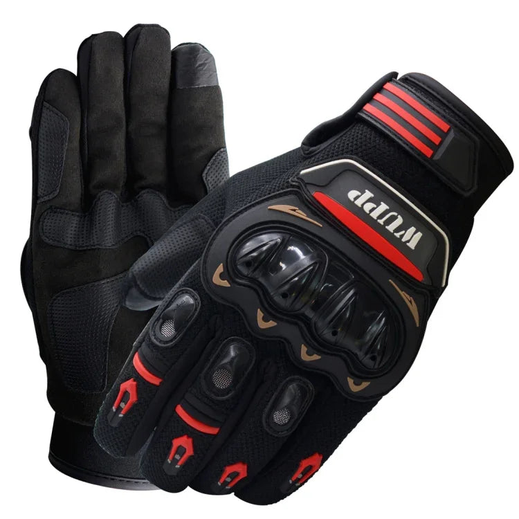 WUPP Gants de moto à écran tactile étanches respirants résistants à l'usure et antidérapants pour l'été et l'hiver Gants de protection à doigts complets, Taille : XXL, Taille : XXL