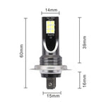 2 PCS H7 DC12V-24V / 12W / 3000K / 800LM 12LEDs SMD-3030 Car LED Fog Light, H7 (White Light), H7