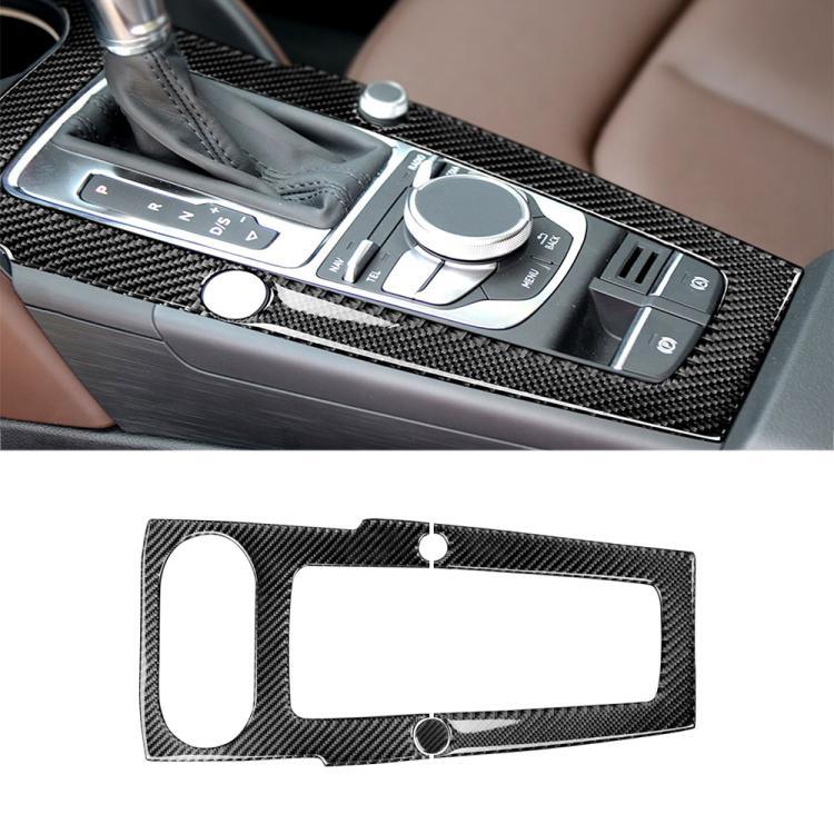 Autocollant décoratif de panneau de position de vitesse en fibre de carbone pour Audi A3 2014-2017, conduite à gauche, position de vitesse pour A3