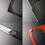 Autocollant décoratif de panneau de position de vitesse en fibre de carbone pour Audi A3 2014-2017, conduite à gauche, position de vitesse pour A3