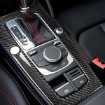 Autocollant décoratif de panneau de position de vitesse en fibre de carbone pour Audi A3 2014-2017, conduite à gauche, position de vitesse pour A3